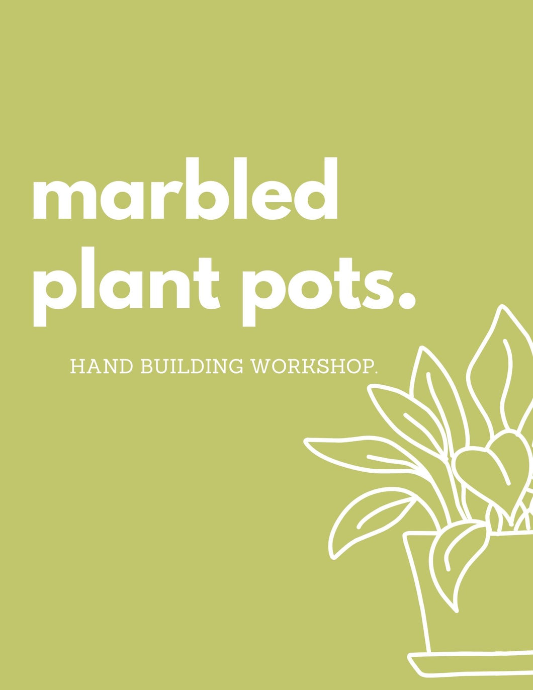 Marbled Plant Pots | Hand Building Workshop