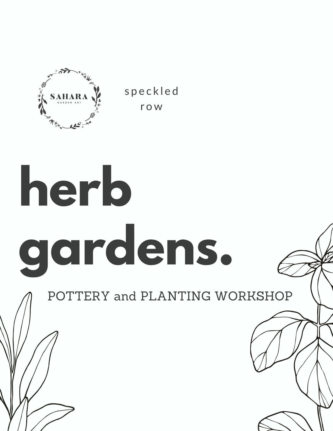 Herb Gardens Workshop | with Sahara Garden Art