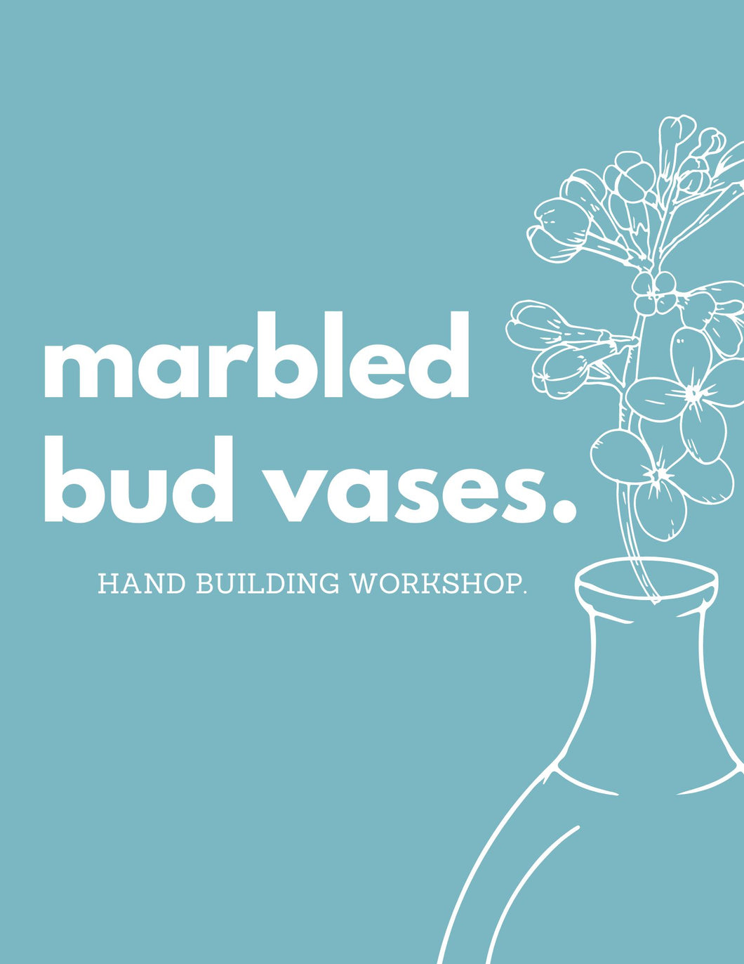 Marbled Bud Vases | Hand Building Workshop